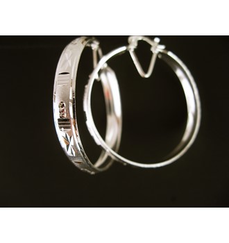 Bangle Earring Hoop with V support