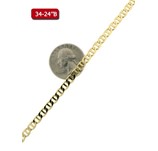 Mariner style Micron 14k chain/ cadena