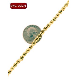 ROPE CHAIN/ CADENA (Micron GOLD FILLED )