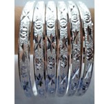 Silver Semanario Bangle /Diamond cut Bangle
