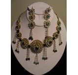 ANTIQUE KUNDAN EMERALD SET