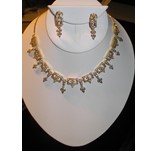 DIAMONT STUDDED TWO TONE NECKLACE