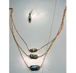 GOLD FILLED DIAMOND CUT SET ( DRAGON FLY)