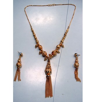 GOLD FILLED LAYER BEAD NECKLACE 