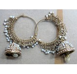 HOOP STYLE PEARL EARRING
