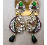 LONG PEACOCK BLEND EARRING