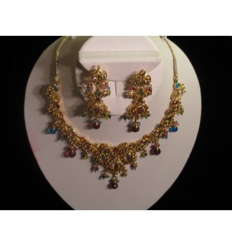 ONE GRAM MULTICOLOR NECKLACE