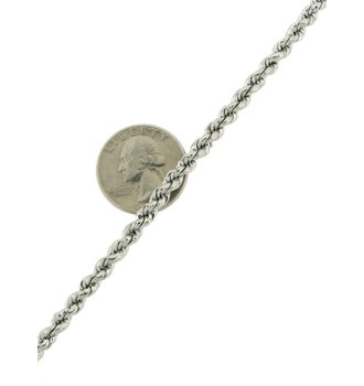 ROPE CHAIN/ CADENA (SILVER RHODIUM )