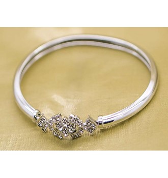 SILVER BRACELET (CZ CUT)