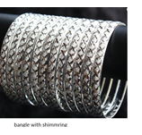SILVER SEMANARIO BANGLES (SHIMMERING)