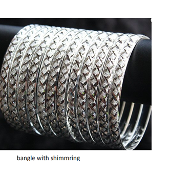 SILVER SEMANARIO BANGLES (SHIMMERING)
