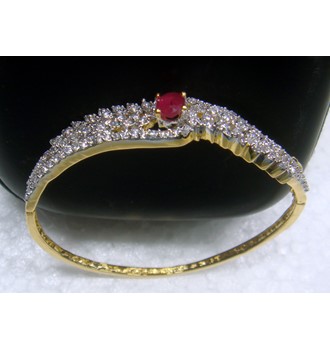STUDDED DIAMOND BRACELET (RUBY)
