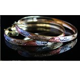 Tri Bangle Earring Hoop with V support