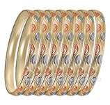 TRI SEMANARIO BANGLE /DIAMOND CUT BANGLE
