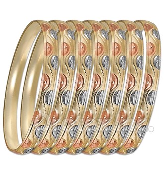 TRI SEMANARIO BANGLE /DIAMOND CUT BANGLE