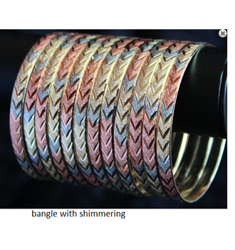 TRI SEMANARIO BANGLE (SHIMMERING)