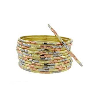 TRI-SLIM DIAMOND CUT BANGLES NS15