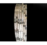 SILVER-SLIM DIAMOND CUT BANGLES NS16