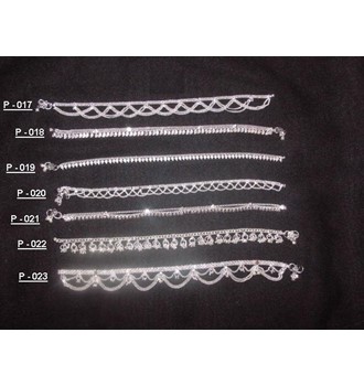 SILVER MICRON ANKLETS( P 017-23)